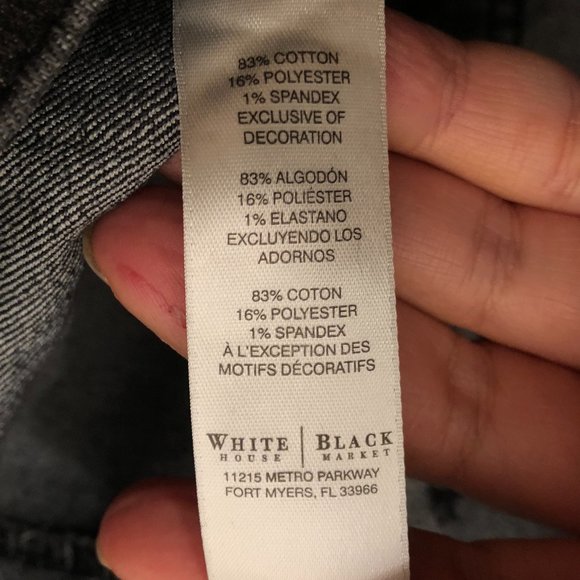 White House Black Market women bootcut "Black" label jeans, XL - Picture 7 of 9